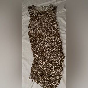 floral dress with adjustable side strings